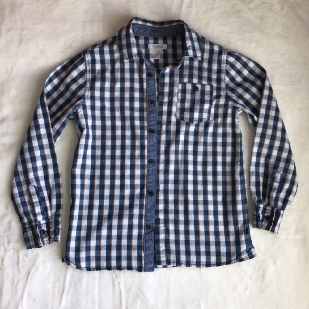 OKAÏDI Button Down Shirt Boys Size 8